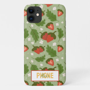 Fruit Basket Pattern Collection - Strawberries iPhone 11 Case