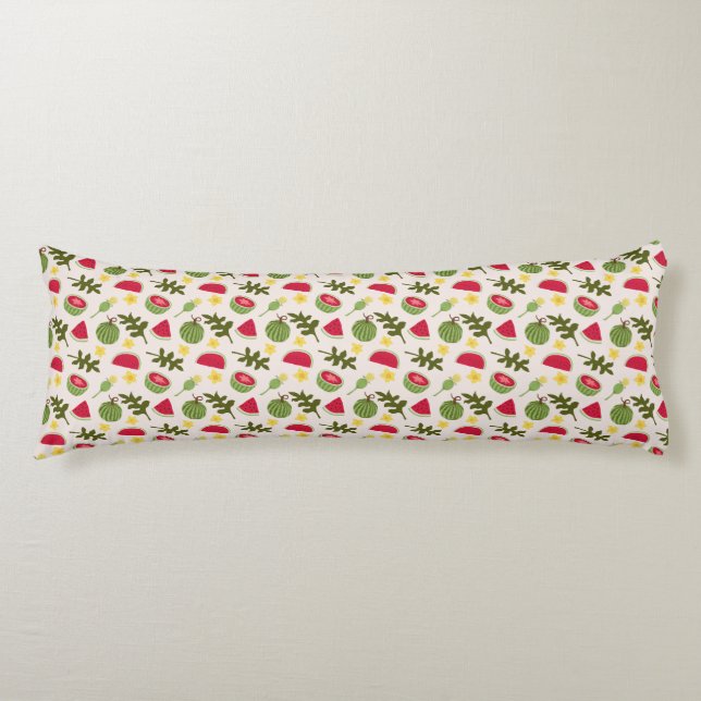 Fruit Basket Pattern Collection - Watermelon Body Cushion (Front)