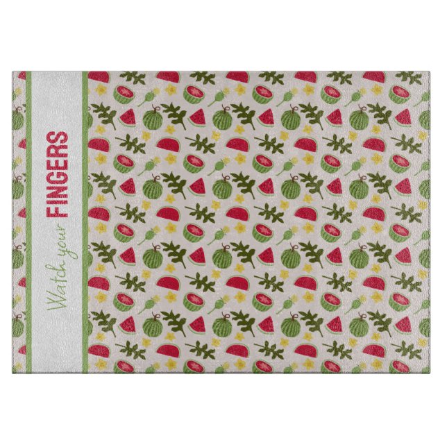 Fruit Basket Pattern Collection - Watermelon Cutting Board (Front)