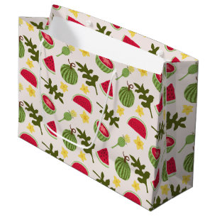 Fruit Basket Pattern Collection - Watermelon Large Gift Bag