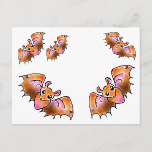 Fruit bat postcard