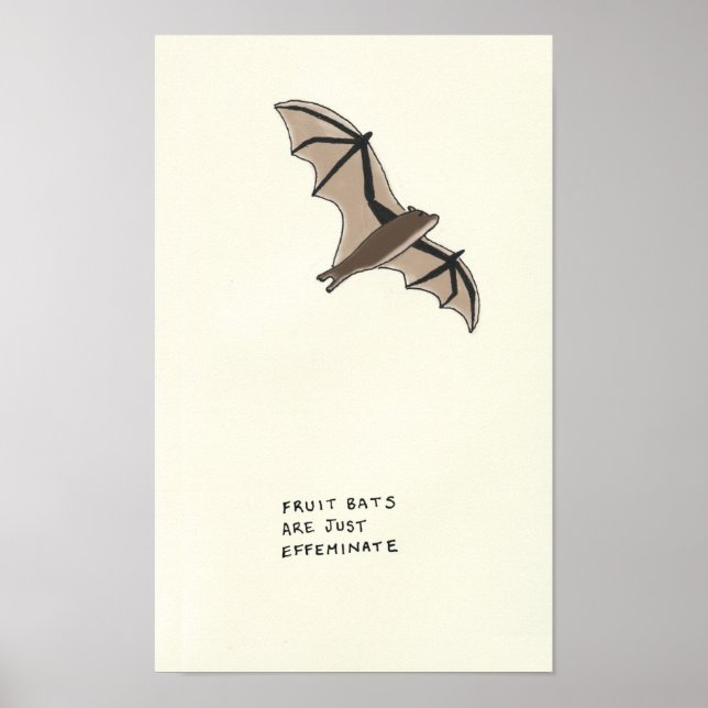 fruit bat trivia poster (Front)