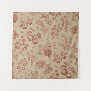 Fruit, berry and flowers. Autumn seamless pattern Tapestry