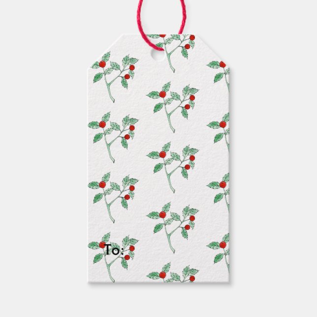 fruit berry plant gift tags (Front)