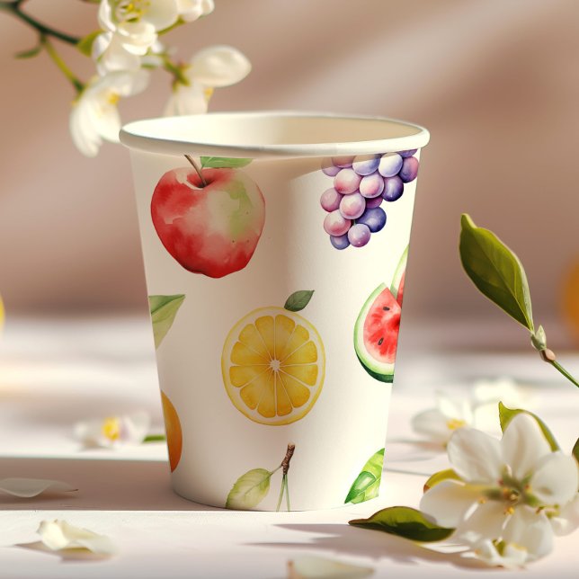 Fruit birthday party paper cups (Creator Uploaded)