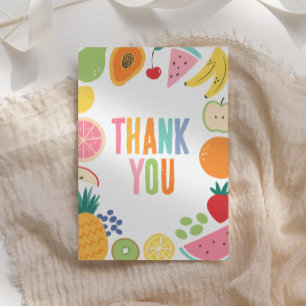 Fruit Birthday Party Thank You Card