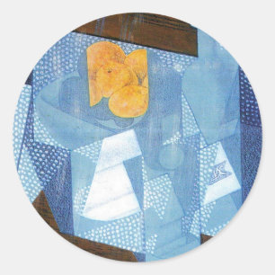 Fruit Bowl by Juan Gris, Vintage Cubism Still Life Classic Round Sticker