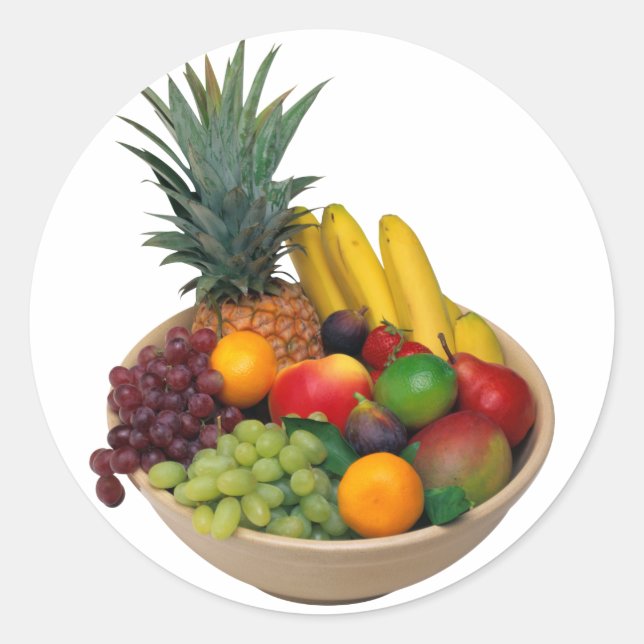 Fruit Bowl Classic Round Sticker (Front)