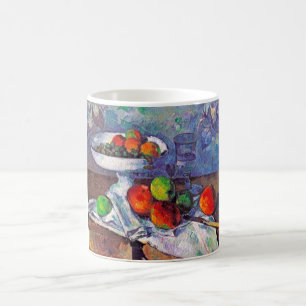 Fruit bowl, Glass and Apples, Cezanne Coffee Mug