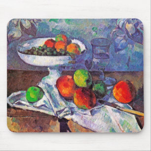 Fruit bowl, Glass and Apples, Cezanne Mouse Pad