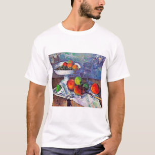 Fruit bowl, Glass and Apples, Cezanne T-Shirt