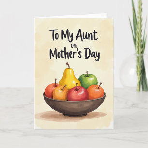 Fruit Bowl Mothers Day Card