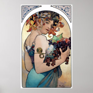 Fruit by Alfons Mucha 1897 Poster