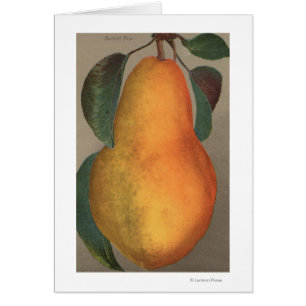 Fruit Chromo Lithograph of Bartlett Pear