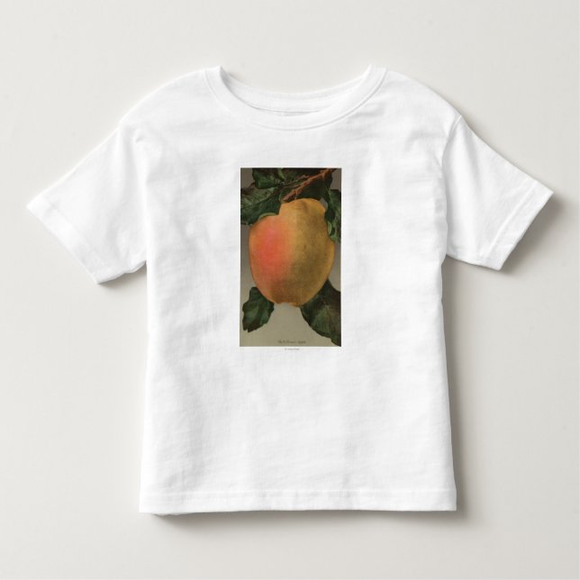 Fruit Chromo Lithograph of Belleflower Apple Toddler T-Shirt (Front)