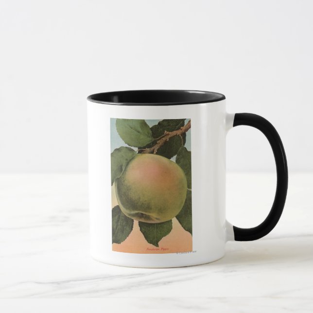 Fruit Chromo Lithograph of Newtown Pippen Mug (Right)