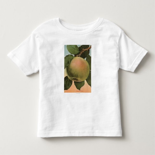 Fruit Chromo Lithograph of Newtown Pippen Toddler T-Shirt (Front)