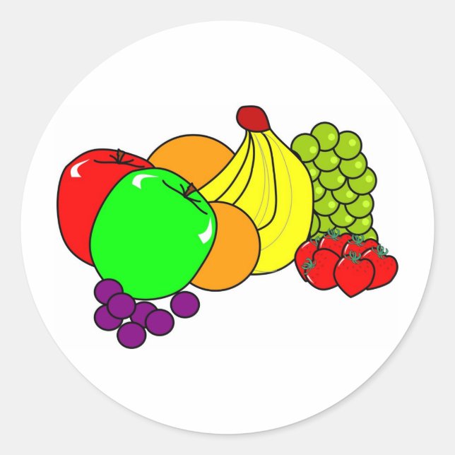 Fruit Classic Round Sticker (Front)