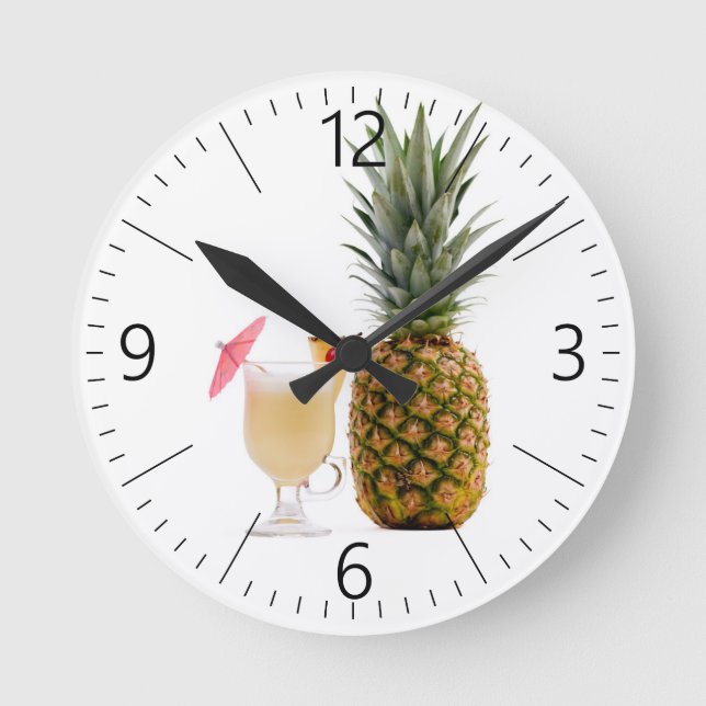 Fruit cocktail round clock (Front)