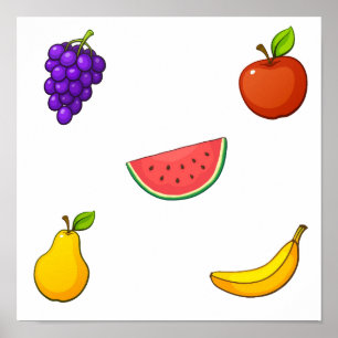 Fruit collection poster