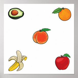 Fruit collection poster