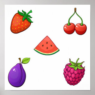 Fruit collection poster