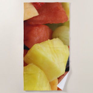 Fruit cup beach towel