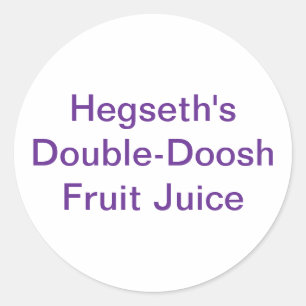 Fruit-Doosh Ped Hegseth Hankamer Artjunkhaus Yum! Classic Round Sticker