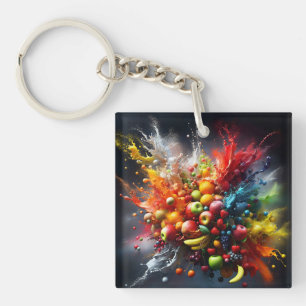 Fruit explosion key ring