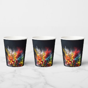 Fruit explosion paper cups