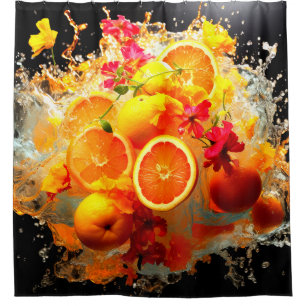 Fruit Explosion Shower Curtain