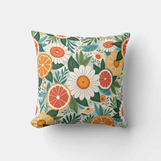 fruit floral pillow (Front)