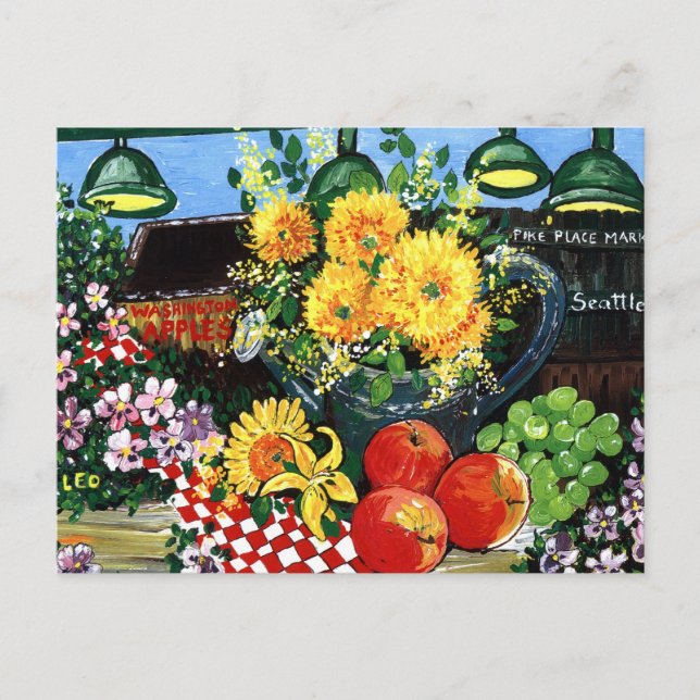 Fruit & Flowers Postcard (Front)