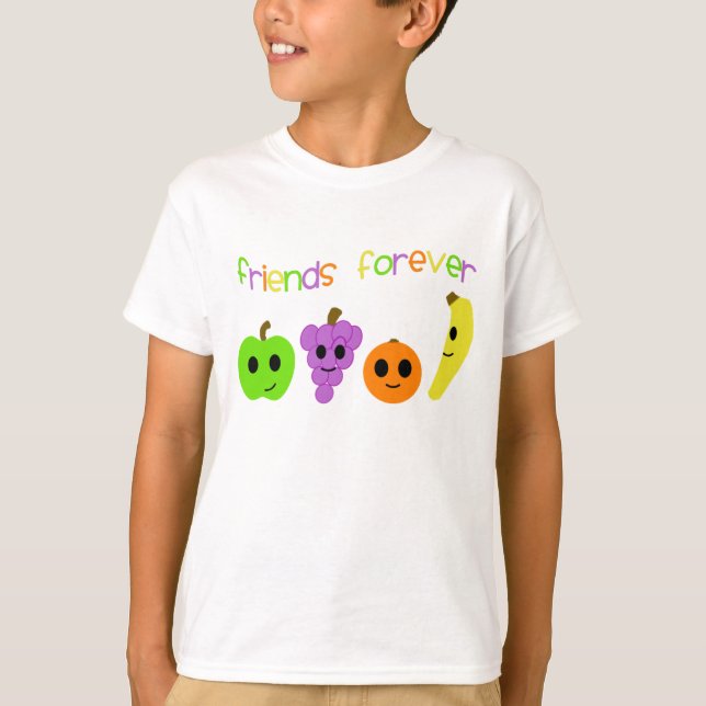 Fruit Friends Forever Kids T-Shirt (Front)