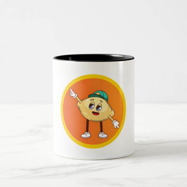 Fruit Friends Two-Tone Coffee Mug (Center)