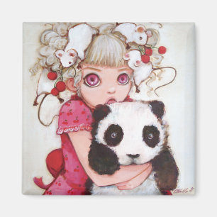 Fruit Fuzz Square Magnet