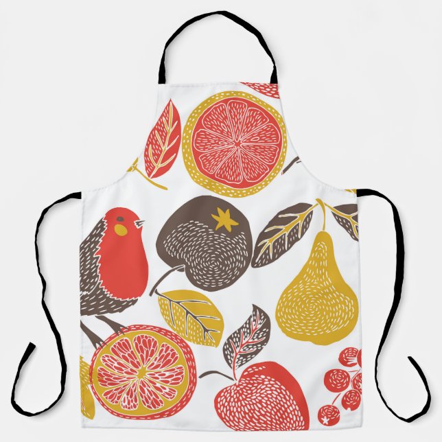 fruit garden with bird apron (Front)