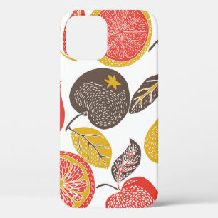 fruit garden with bird iPhone 12 case