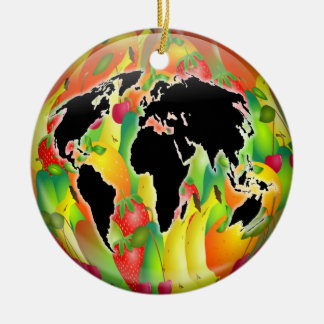 Fruit Globe Ceramic Tree Decoration