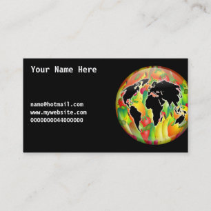 Fruit Globe, Your Name Here, Business Card
