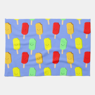 Fruit Ice Pop Pattern Tea Towel
