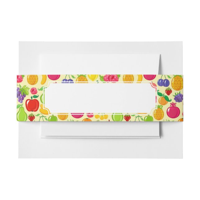Fruit Invitation Belly Band (Front Example)