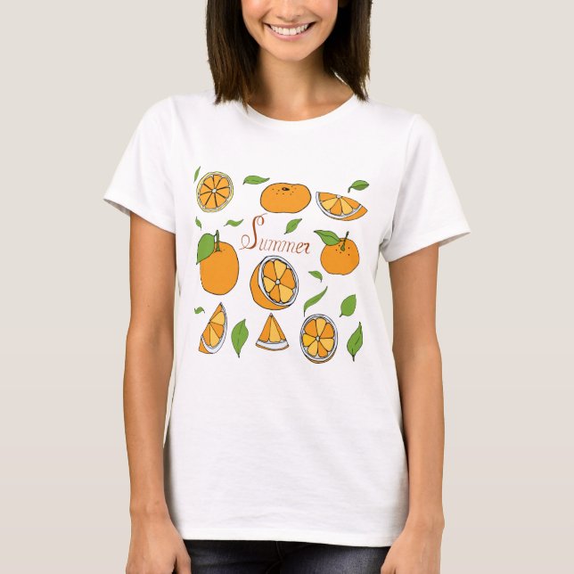Fruit is summer Minimalist Cute T-Shirt (Front)