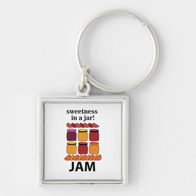 Fruit Jam Sweetness In A Jar Fruit Jam  Key Ring (Front)