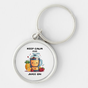 Fruit Juicer Keep Calm And Juice  Health  Key Ring