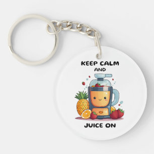 Fruit Juicer Keep Calm And Juice  Health  Key Ring