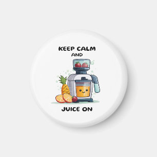 Fruit Juicer Keep Calm And Juice Health Magnet