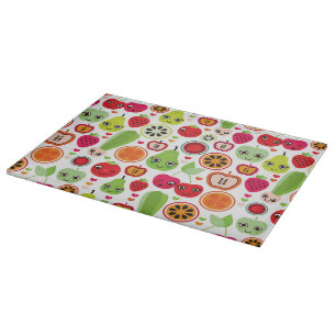 fruit kids illustration apple cutting board