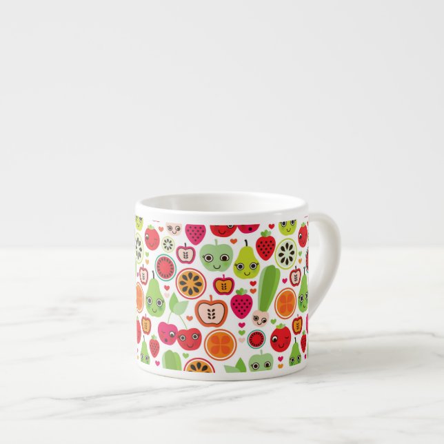 fruit kids illustration apple espresso cup (Front Right)
