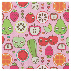 fruit kitchen illustration pattern fabric